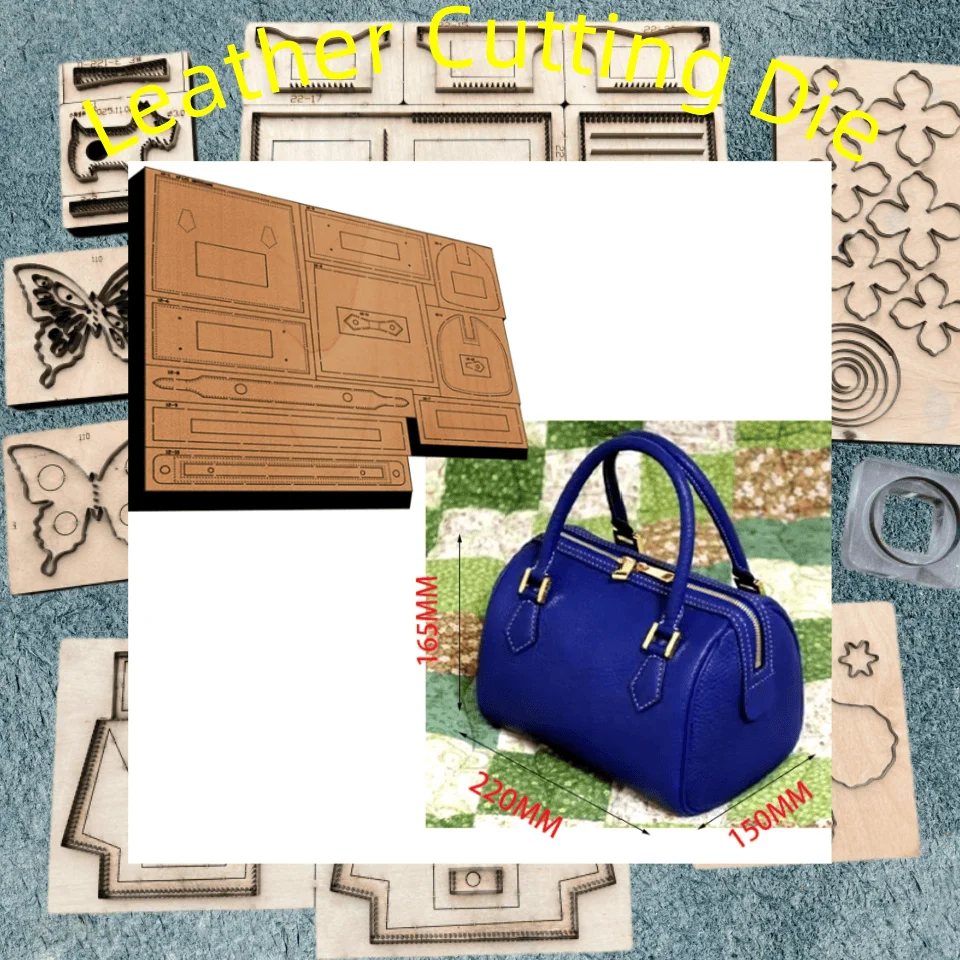 Wooden Cutting Die Handbag & Wallet Mold XF145, DIY Handmade Leather Craft Punch Tool Compatible with Most Manual Die Cut