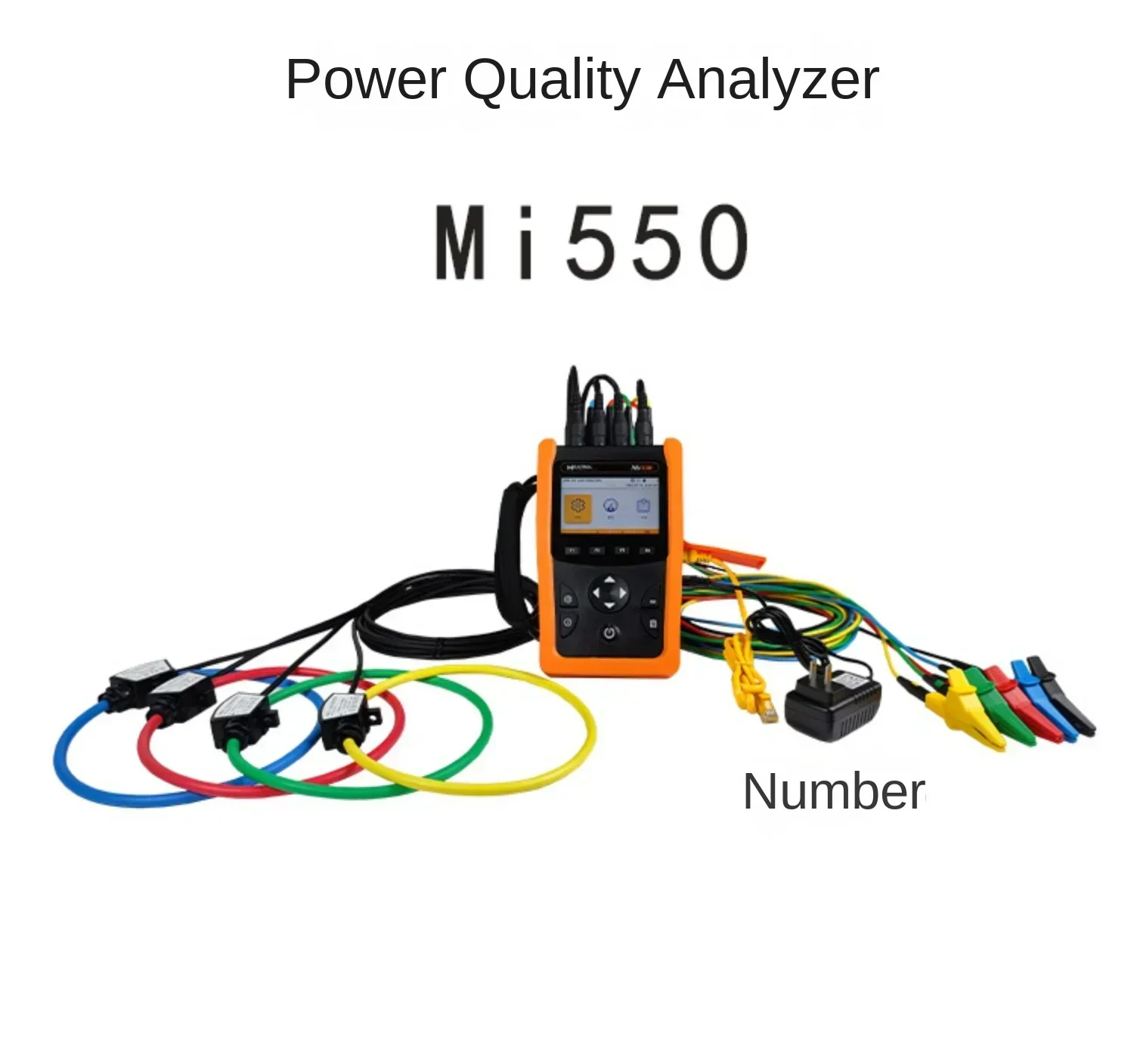 Power Quality Analyzer Energy consumption monitoring three-phase power harmonics Handheld waveform recording Mi550