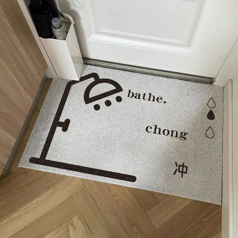 

1 шт. коврики для ванной, нескользящий коврик для ног, водопоглощающий туалет, современный мягкий принт, минимализм, европейское украшение, новинка