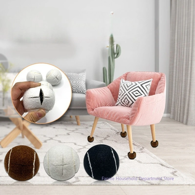 

4Pcs Tennis Balls Chair Table Leg Floor Protective Pad Nonslip Table Legs Sleeve