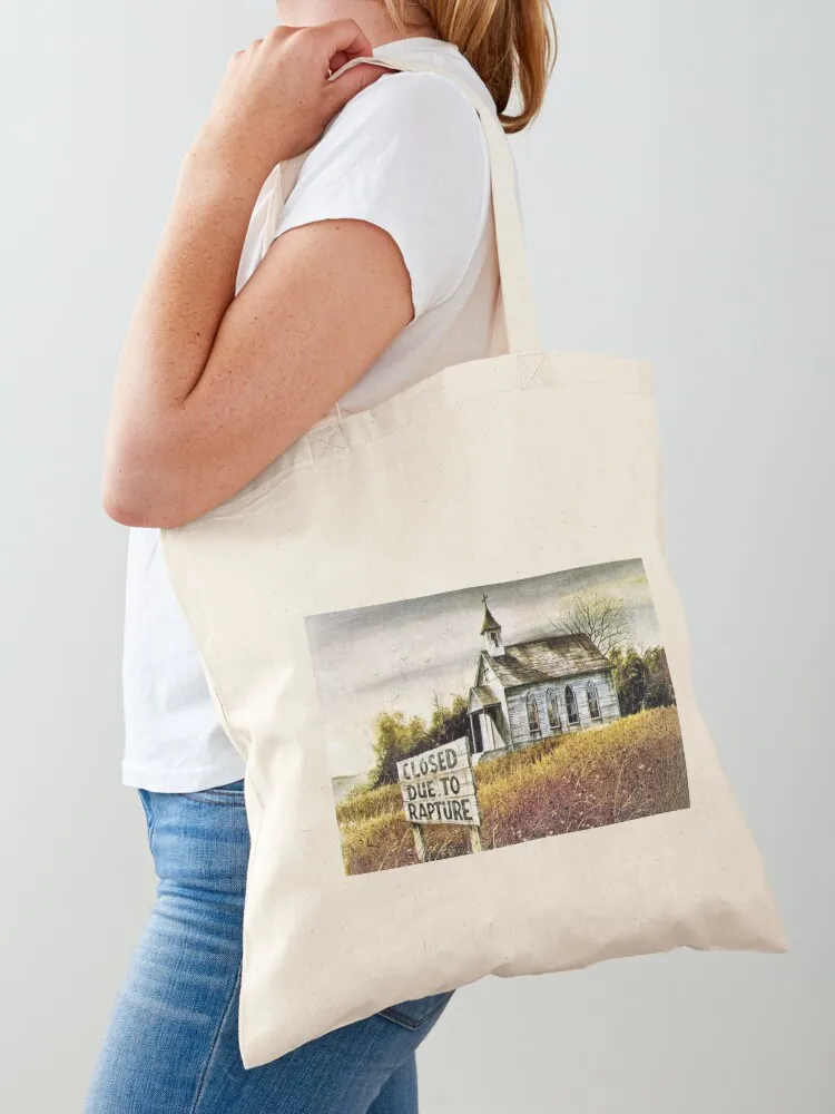 

Closed Due to Rapture Tote Bag Shopper bag for beach canvas tote bag Candy bags