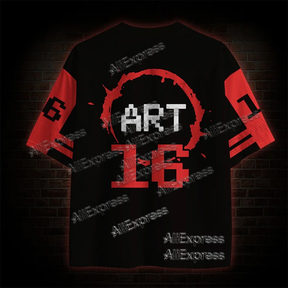 Hot Selling Street Fashion Quick Drying Mesh Sportswear, Adult and Children's V-neck Breathable T-shirts, Horror Movie Series