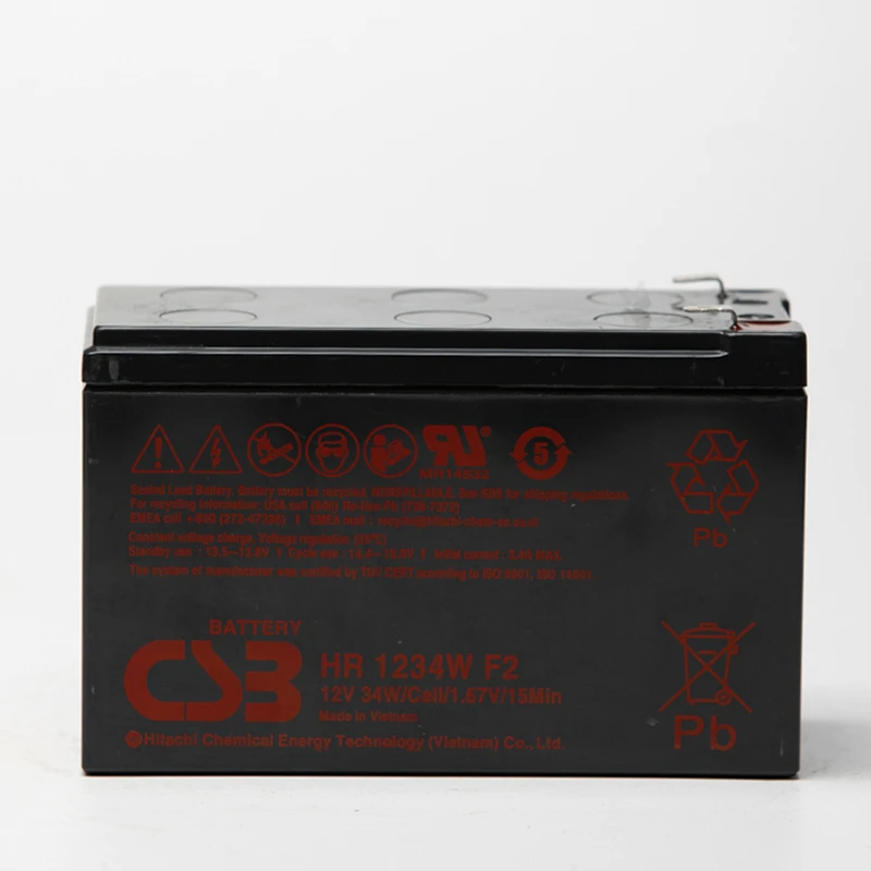 HR1234W F2 UPS Uninterruptible Power Supply Battery 12V 34W