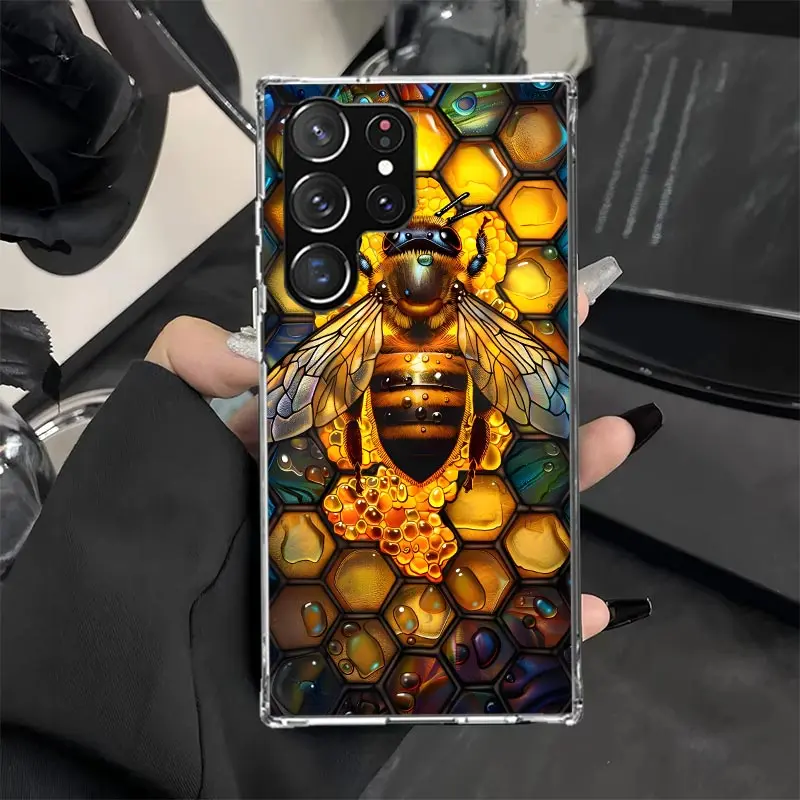 Bee Keeping Honey Animal Phone Case Cover for Samsung Galaxy S25 S23 S24 Ultra S22 Plus S21 S20 FE S10E S10 + S25U Soft Shockpro