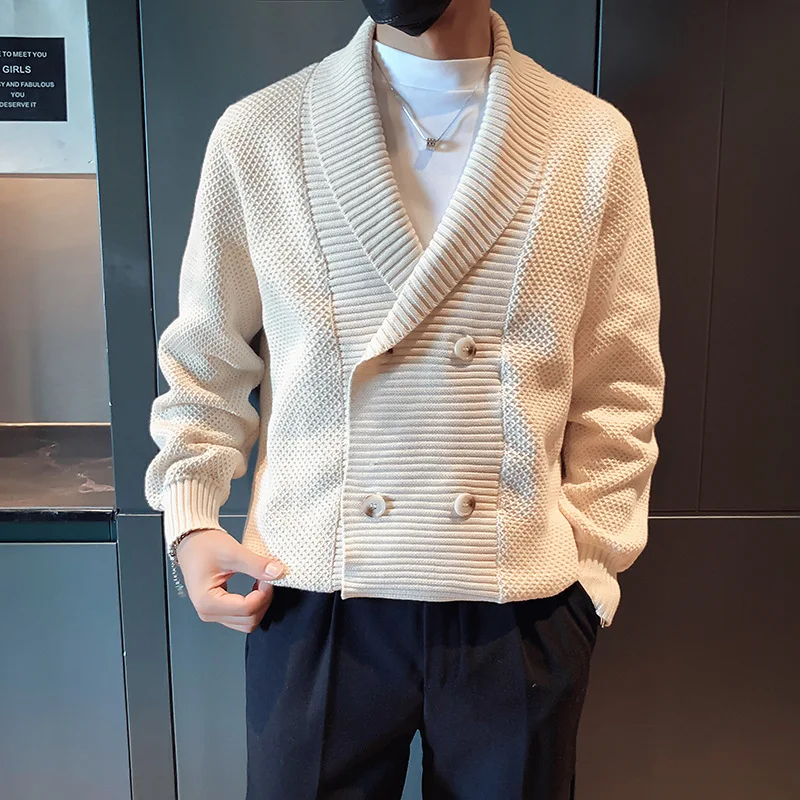 2026 Autumn and Winter New Cardigan Sweater American Retro Casual Lazy Style V-neck Knitting 6