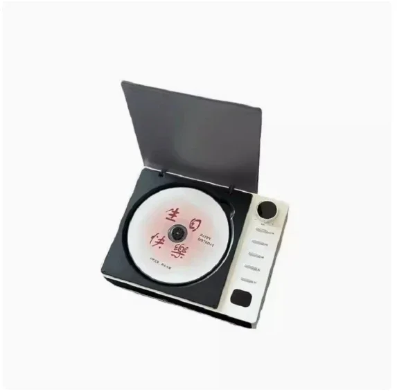 

Screen Portable CD Player Walkman Vintage CD Disc Bluetooth Speaker Album All-in-One Player Gift