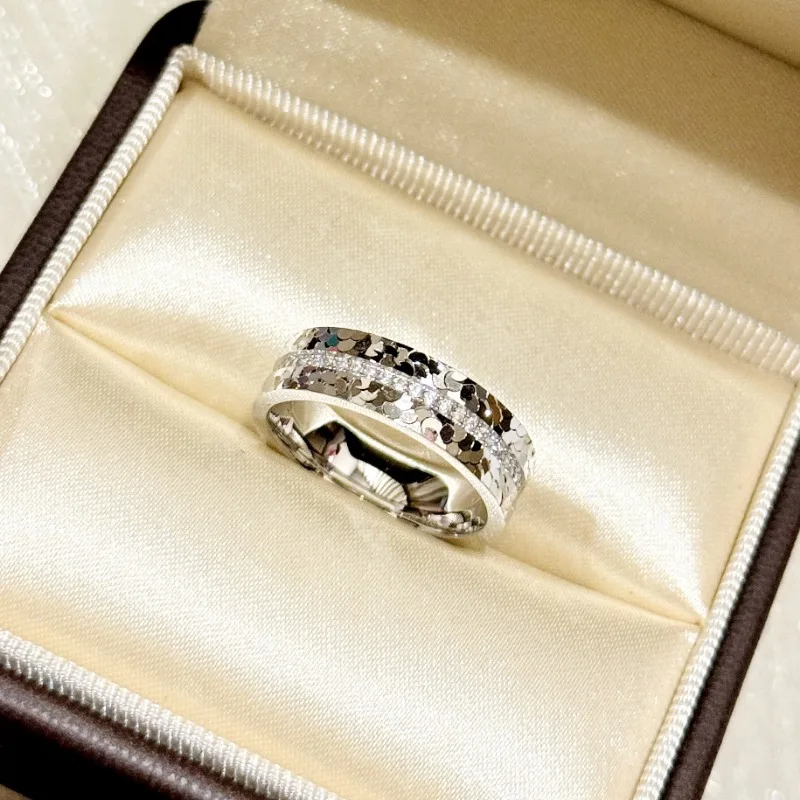 

Shining U S925 Silver Sparkling Ring for Women Fine Jewelry Cleanfit School Season