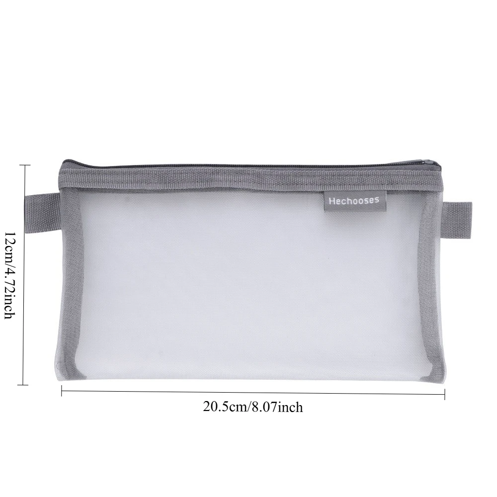 مقلمة شبكية شفافة - مساحة تخزين ذات سعة كبيرة، محمولة وبسيطة، يجب اقتناؤها للامتحانات الطلاب