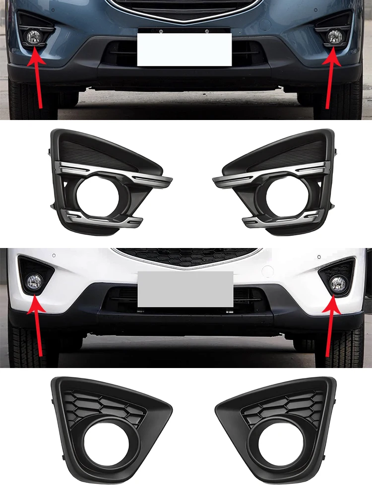 

For Mazda CX5 2013 2014 2015 2016 Car Front Bumper Fog Lamp Light Cover Frame
