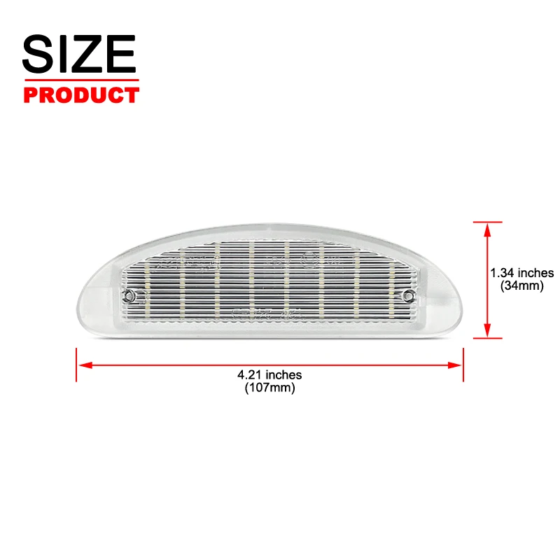 لرينو كليو 1998-2005 توينجو 1993-2007 الأبيض LED رقم لوحة ترخيص ضوء استبدال OEM 7700410754 #3