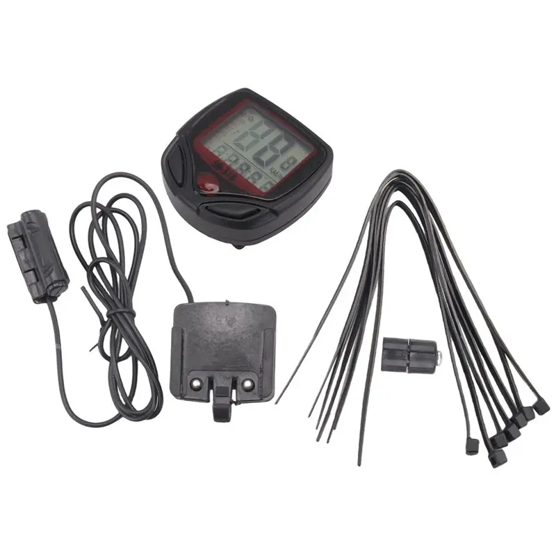 

Новое поступление, водонепроницаемый велосипедный компьютер, велосипедный счетчик, одометр, спидометр, ЖК-дисплей, велосипедный компьютер, Velocimetro, проводной секундомер