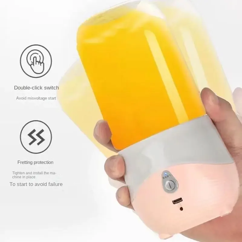 Draagbare blender USB oplaadbare mini-sapcentrifuge Blender Huishoudelijke mixermachine voor sappen Shakes en smoothies Sapcentrifuge