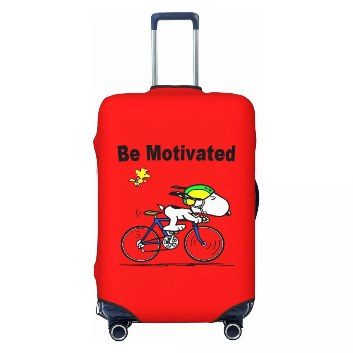 

Custom S-snoopys Be Motivated Suitcase Cover Elastic Luggage Protective Covers for 18-32 inch