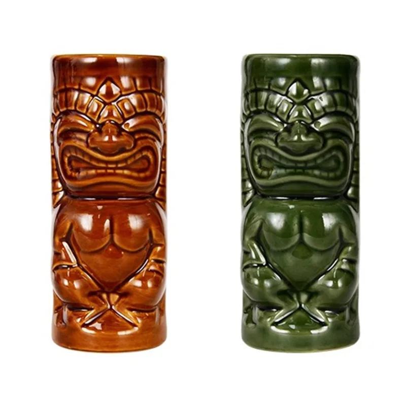 

320ml Maori Totem Home Decoration Tiki Mug Ceramic Cup Hot Sale Beer Cup Coffee Mug Tiki Cup Ceramic Crafts