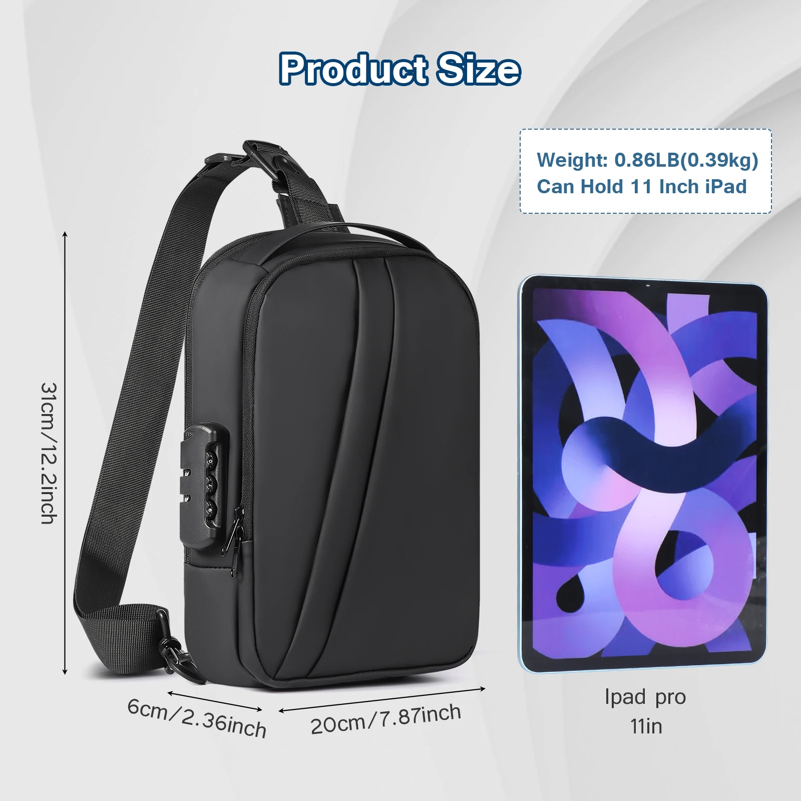 

Outdoor shoulder bag-1pc ，Lightweight Multifunctional Chest Bag, Crossbody Bag With Shoulder Strap For Travel, Mountaineering, A