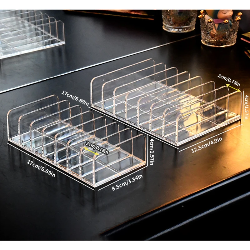 1PC Eyeshadow Tray Storage Rack Clear Powder Box Desktop Drawer Compartments Makeup And Cosmetics Storage Rack