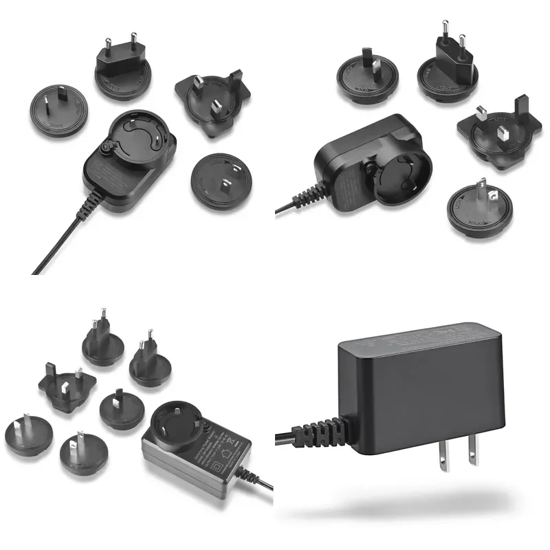 5V 3A Interchangeable Plug Adapter 9V 12V 15V 18V 0.5A 1A 1.5A 2A International Power Supply Universal AC DC Converter