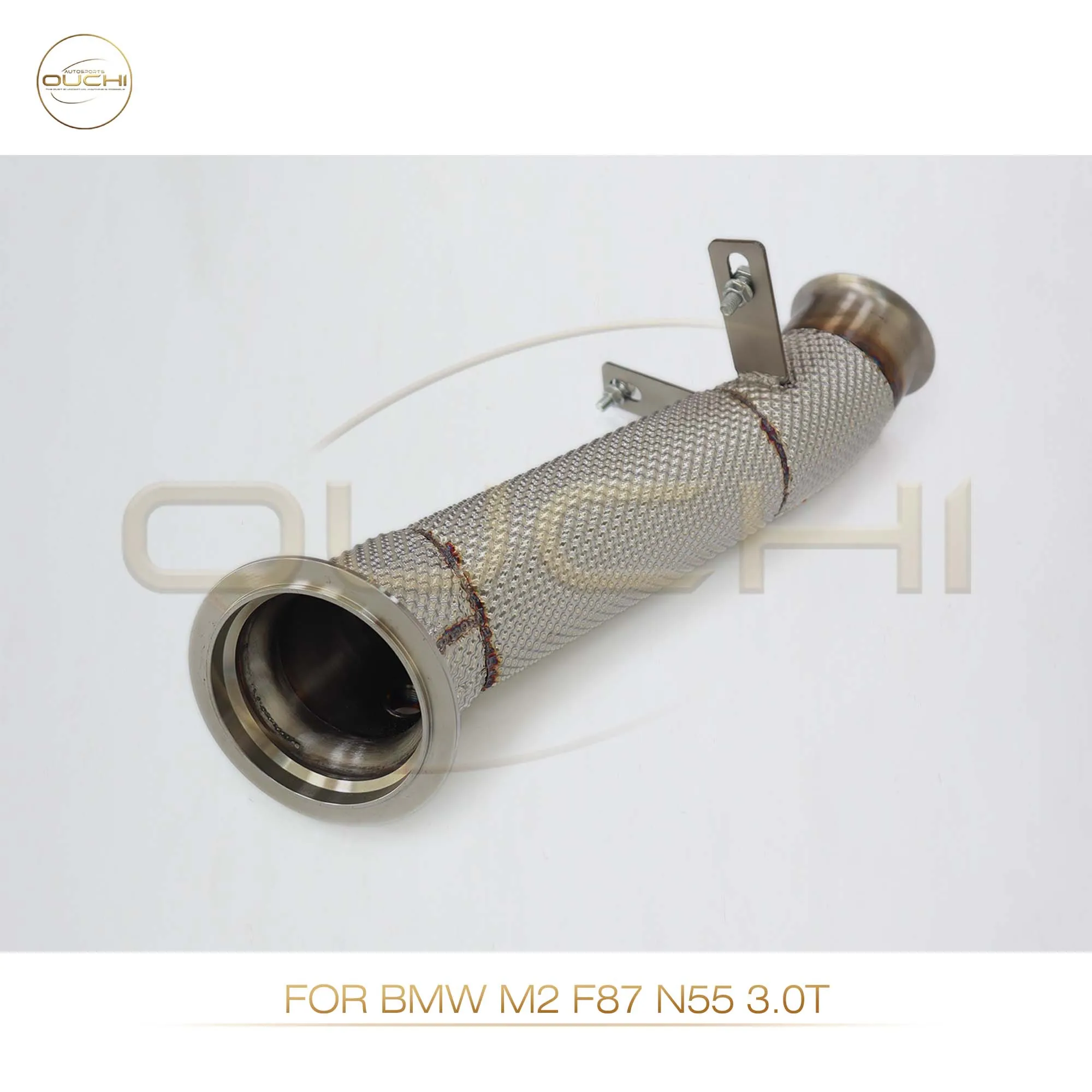 Ouchi No Fault Light Downpipe for BMW X5 G05 X6 G06 M50i 2019-2023 4.4T N63 Engine V8 Performance Exhaust Pipe Upgrade
