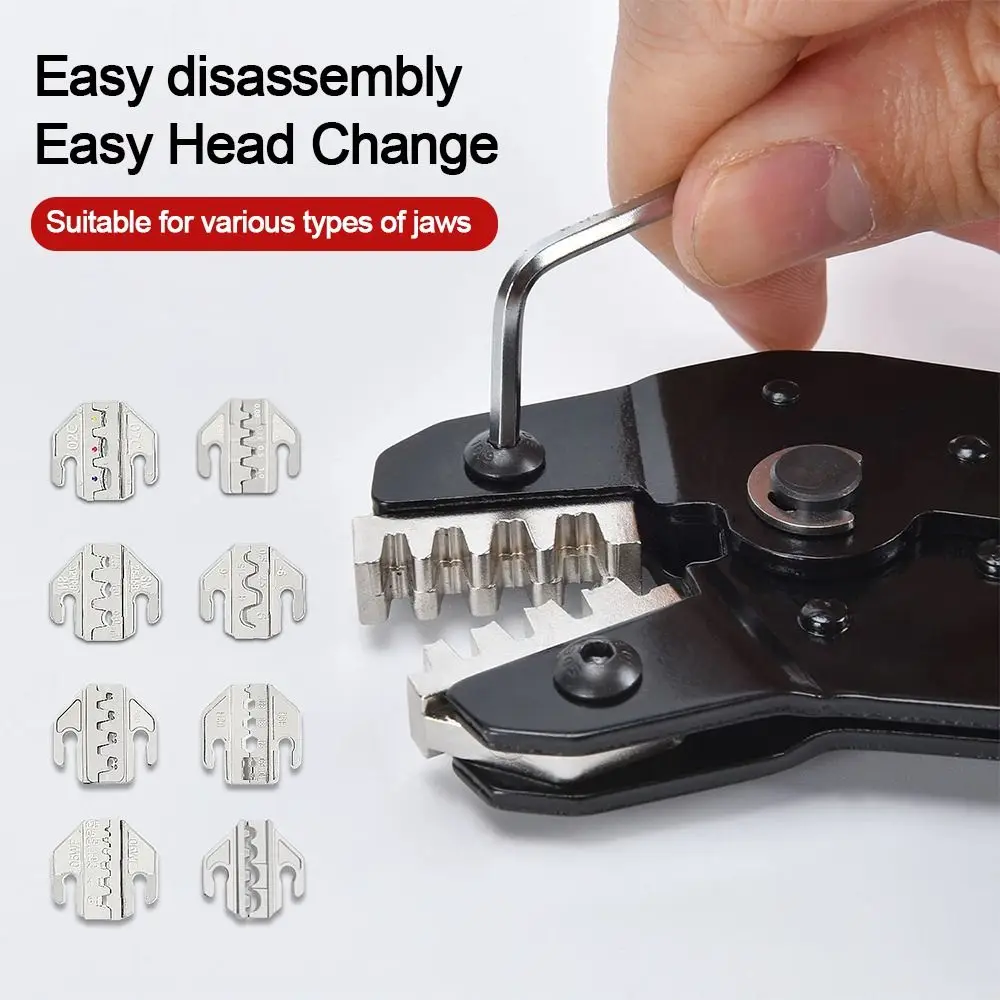 كماشة أداة العقص فكي سبيكة SN-2546B 58B 02C 03H 06WF X6 / 06 48BS تستخدم لمحطات العقص فتحة الفك عرض 4 مللي متر