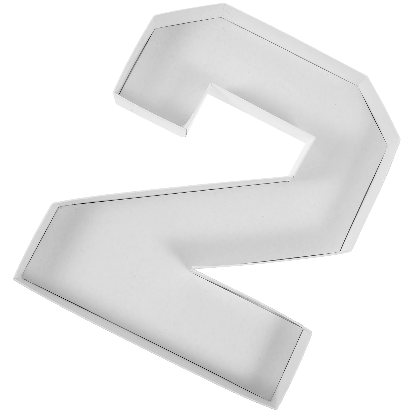 

Cardboard Number Container Fillable Candy Box White Chocolate Storage Party Decorations Balloon Frame Paper Display Box