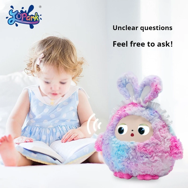 لعبة Edu-Toy Robot AI الذكية التفاعلية من القطيفة، رفيق التعليم المبكر للأطفال، هدية دمية لتخفيف التوتر