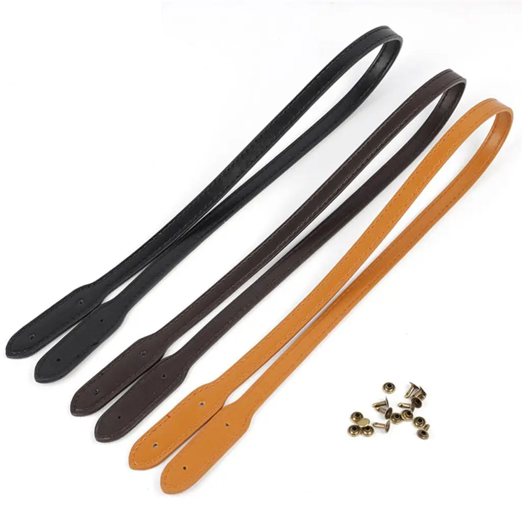 PU Leather Shoulder Strap Replacement DIY Rivet Bag Belt for Handbag Crossbody Purse