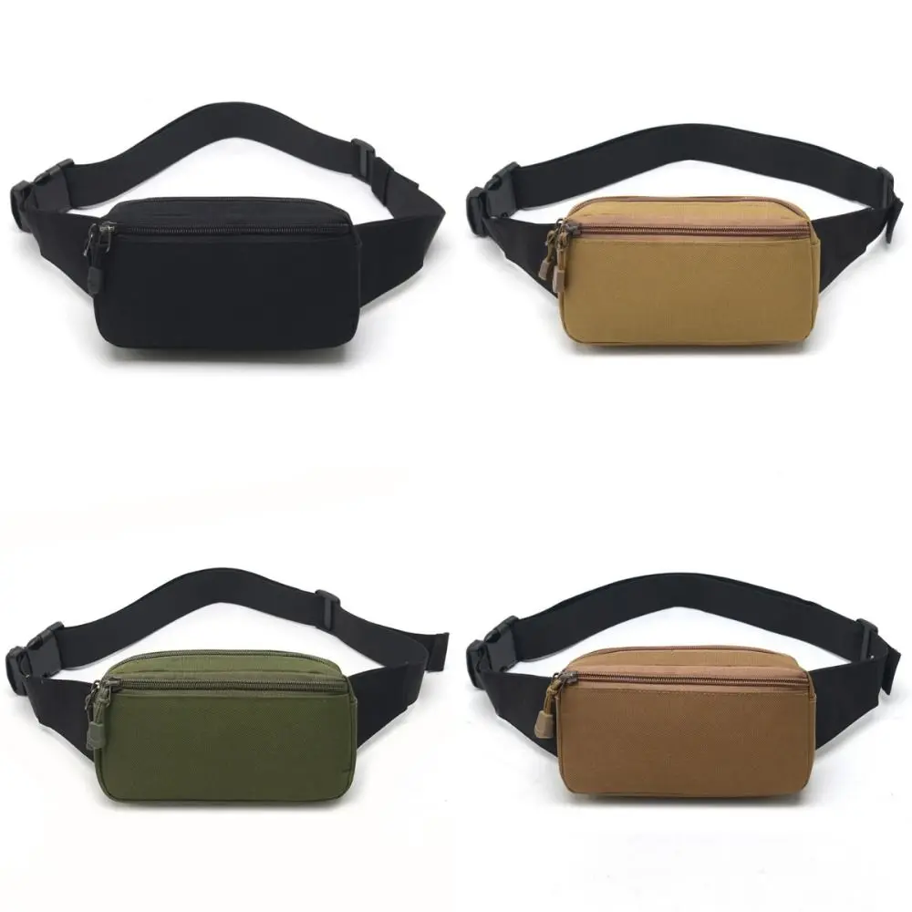 

Waterproof Men Sports Waist Bag Zipper Large Capacity Fashion Chest Bag Oxford Lightweight Marathon Running Bag Men Women