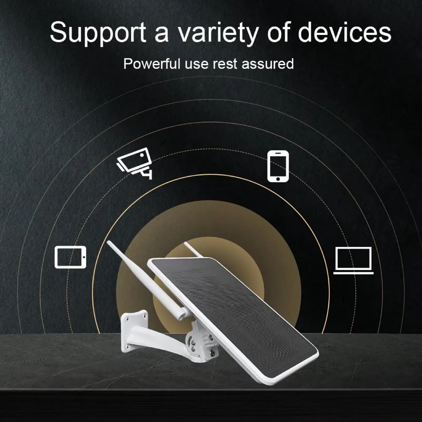 Water Proof Solar Router 6W Solar Powered Modem Router Long Endurance IP66 Water Proof 4G WiFi Solar Router Repeater for Outdoor