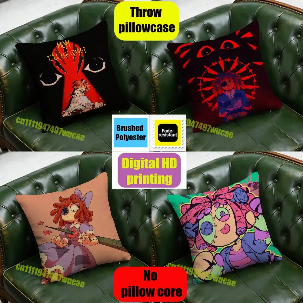 For Cute Girl R-Ragatha Throw Pillow Case 40x40cm Car Custom Square Pillowcase Pad Cushion Cover