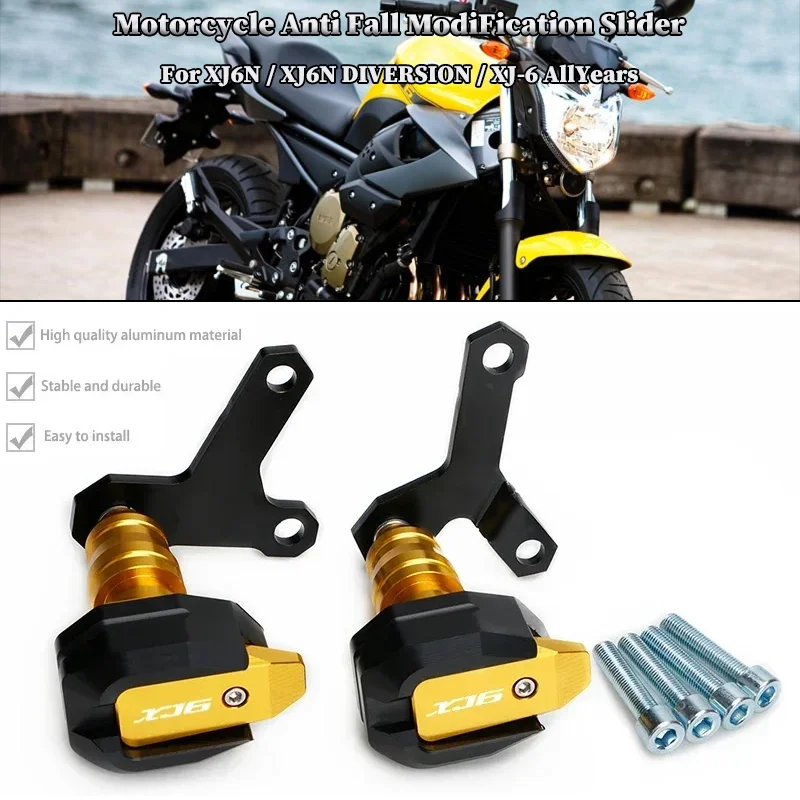 

Motorcycle Falling Protection Frame Slider Fairing Guard Crash Protector For YAMAHA XJ6 / XJ6N DIVERSION / XJ-6 All Years