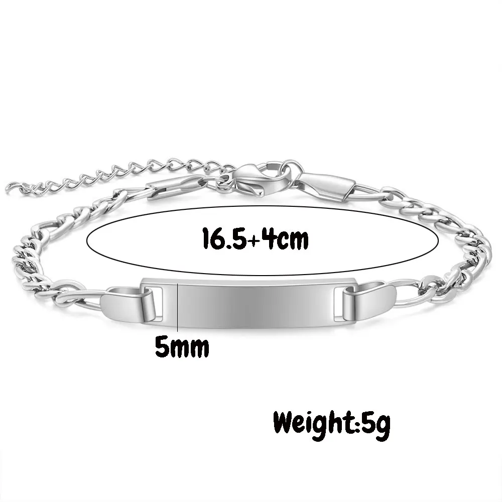 New Trendy Customizable Bracelet Classic Stainless Steel Gold/Silver Color Adjustable Bracelet For Women Fashion Jewelry Gifts