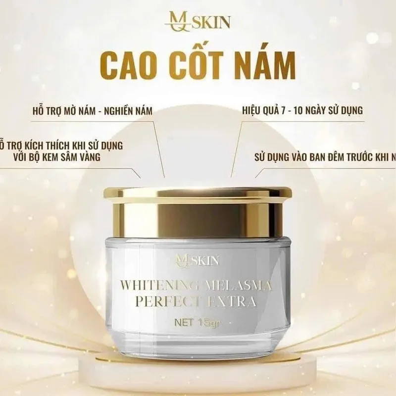 Kem Face Sâm Vàng Ban Ngày MQ SKiN 20g Phân hủy nám, tàn nhang, Nuôi dưỡng cấu trúc da, ngăn ngừa lão hóa, Dưỡng da trắng sáng