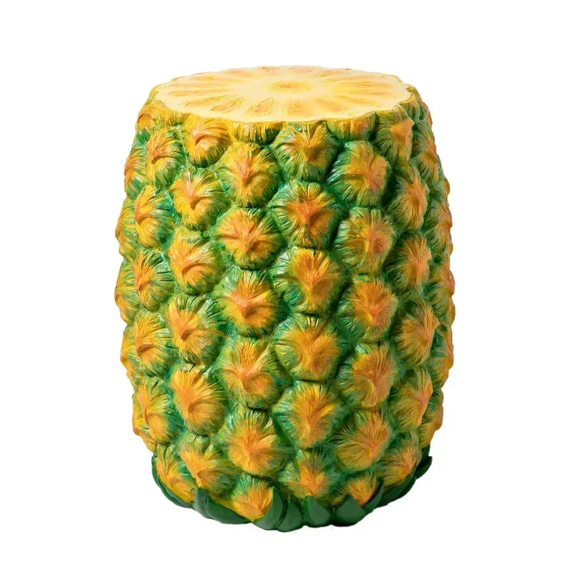 Shoe changing stool donut pineapple stool burger tire home restaurant ornament