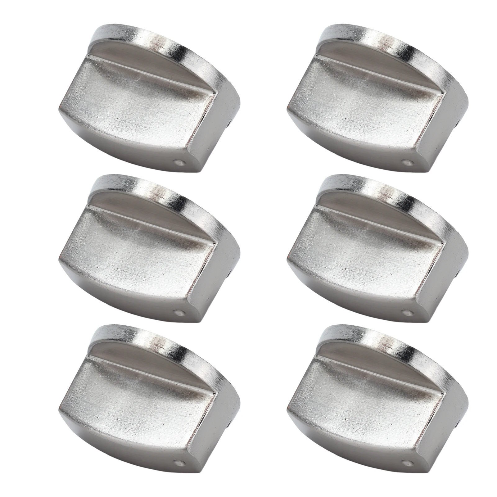 6PCS 8mm Rotate Knob Zinc Alloy Control Knob Replacement for Kitchen Range Gas Stove Microwave Oven Control Knob Stove Accessory