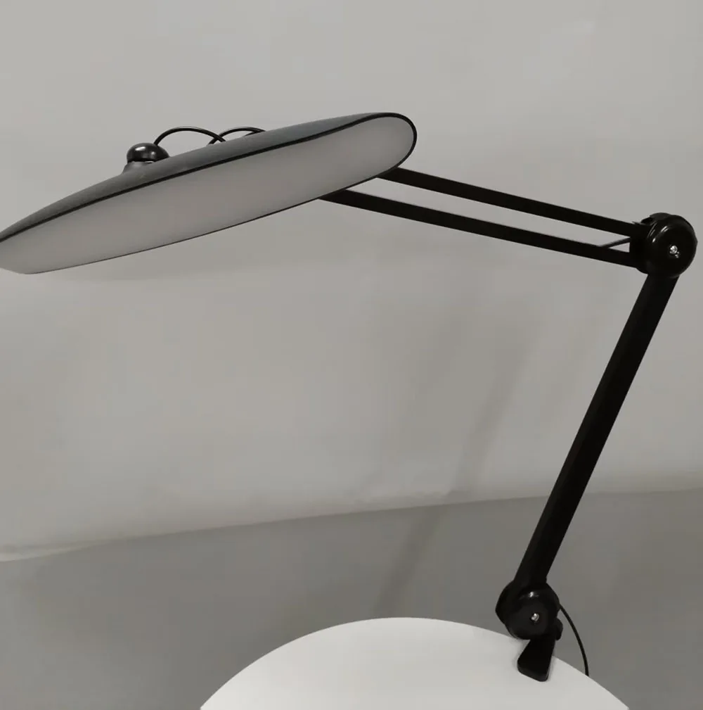 182LED desk lamp clip 24w bright architect task light 6500K adjustable white lampshade modern home office crafts nail light