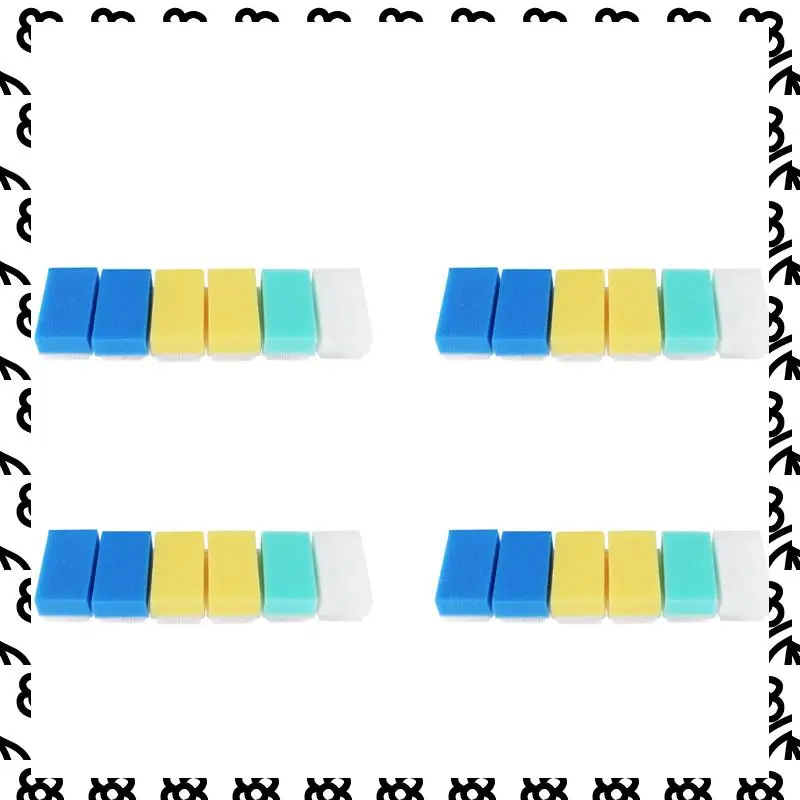 

A07I Baby Bath Sponge (24 Pieces) Soft Foam Washer With Cradle Cap Brush Body,Hair And Scalp Clean Gentle Baby Sensory Brush