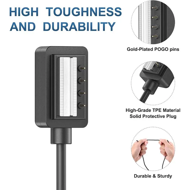Charger for Suunto Spartan Sport Wrist HR Ultra For Suunto 9 USB Charging Cable Dock Cradle Smart Watch Chargers Accessories