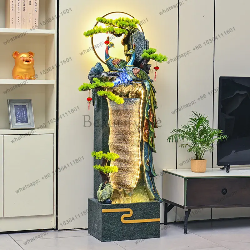 Water ornament circulation landing water landscape decoration office living room housewarming opening gift