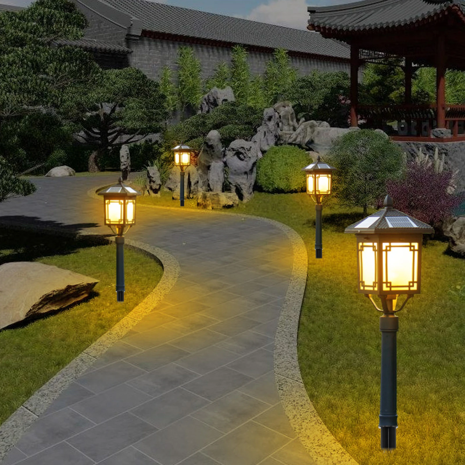 

8pcs Lawn Lamp Ground Plug for Landscape Lighting Composite Plastic Light Stakes Durable Corrosion Resistant Easy Install