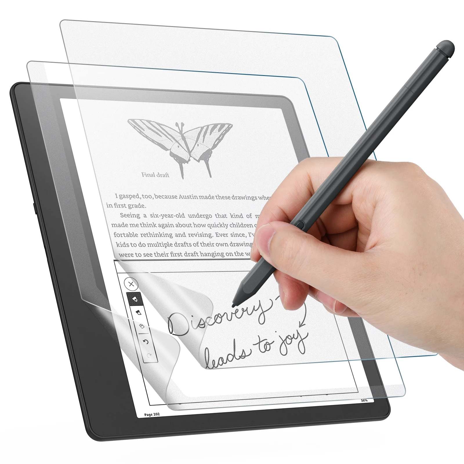 

Matte Screen Protector for 10.2" Kindle Scribe 1st Generation 2024/2022 Release, Paper-Feeling PET Film for Kindle Scribe 2024