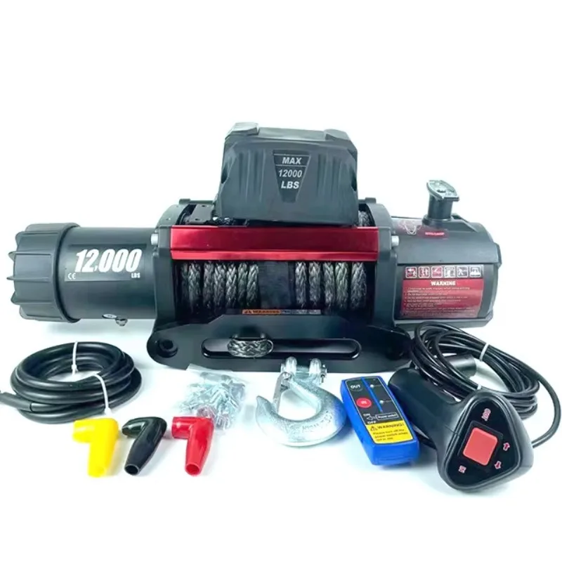 DAO Hot Sale 10000-20000LBS 12V/24V Winch with Steel Cable or Synthetic Rope and Control