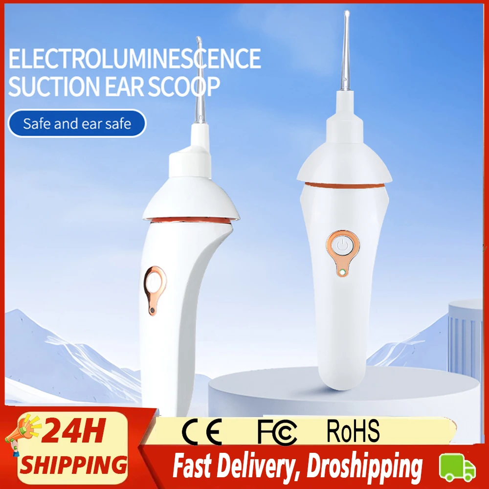

Electric Ear Scoop Vacuum Cleaner Painless Cleaning Device entle Safe Luminous Earwax Cleaning Tools for both adults and childre