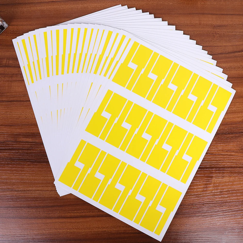 10 قطعة علامات التسمية متعددة الألوان لإدارة الكابلات علامات تحديد الهوية ملصقات ذاتية اللصق مقاومة للماء