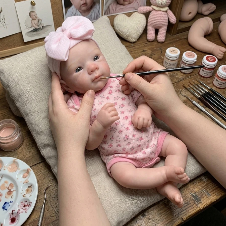 

18 Inch Handmade Silicone Bettie Girl Bebe Lifelike Cute Reborn Doll Soft Touch Toy for Birthday Gifts
