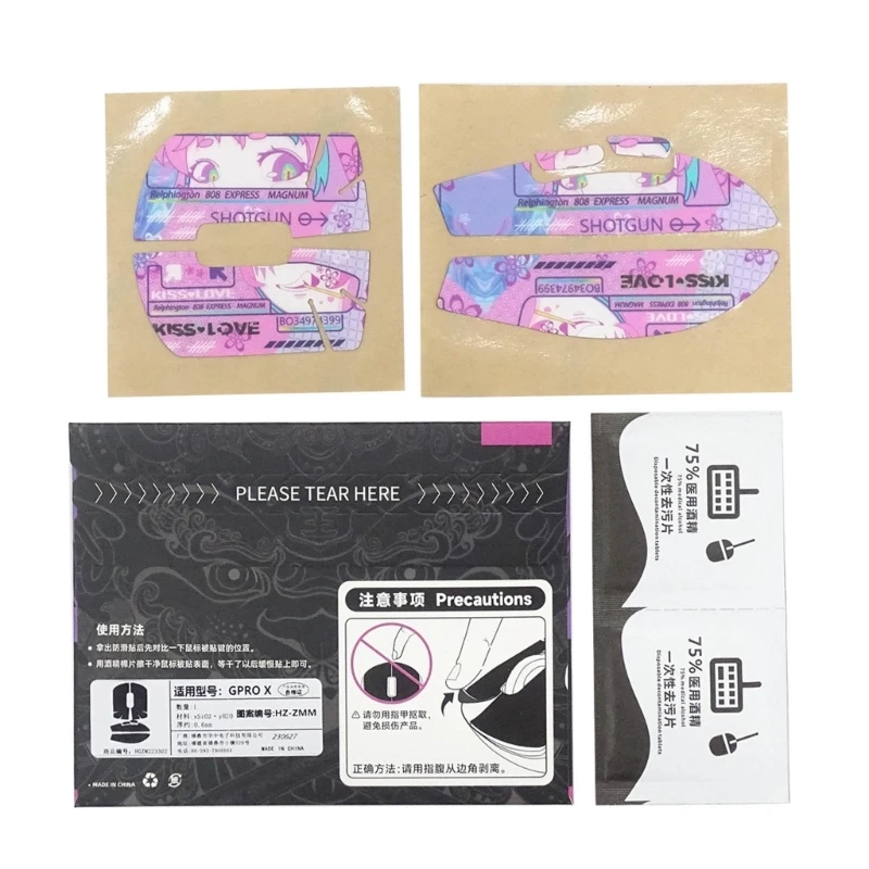 Handgefertigte, rutschfeste, schweißresistente Maushaut-Skates für Superlight Mouse, selbstklebendes Dropship