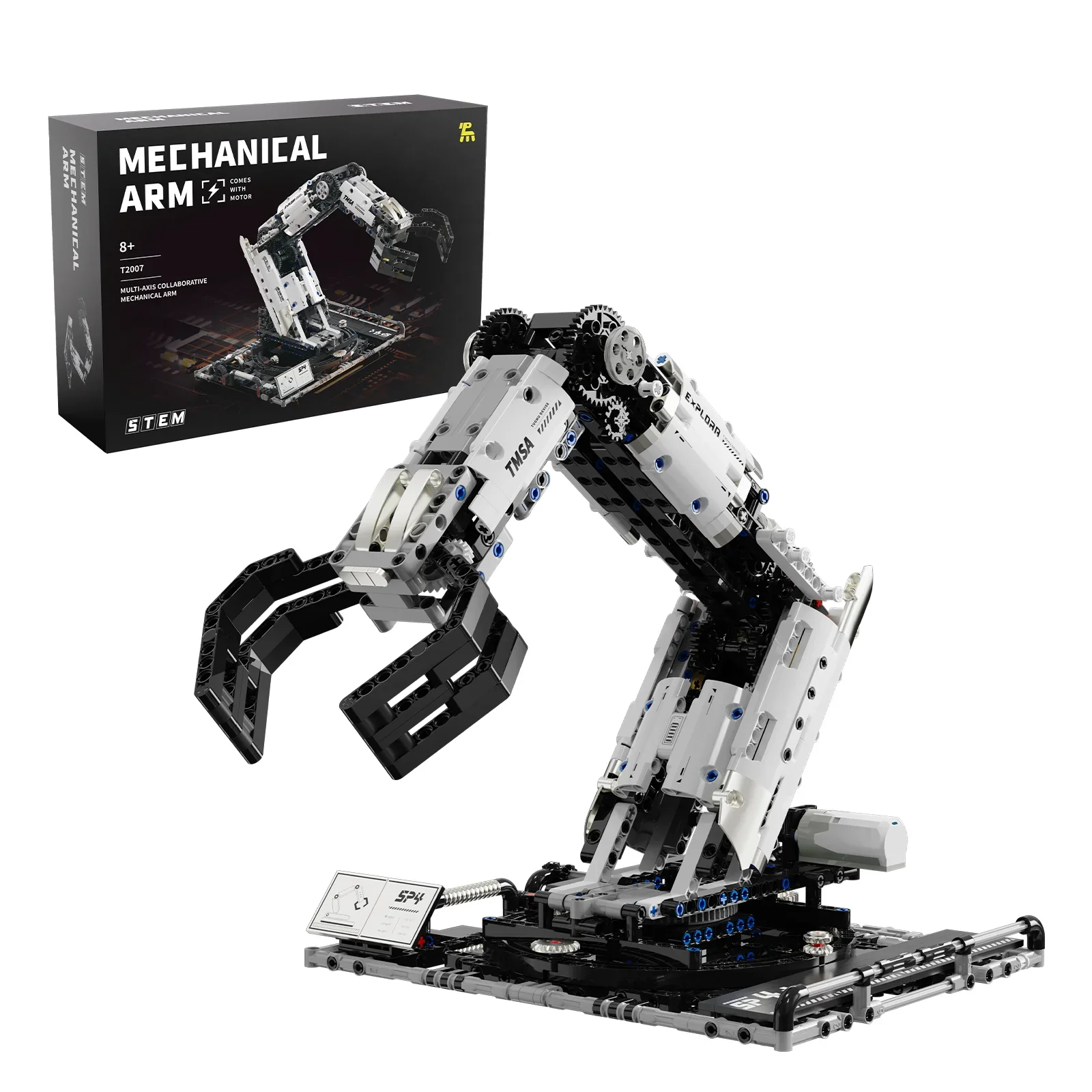 1029PCS แขนหุ่นยนต์ Building Blocks ชุด REMOTE Mechanical ARM รุ่นอิฐเดสก์ท็อปตกแต่ง DIY ของเล่นสําหรับเด็กวันหยุดของขวัญ