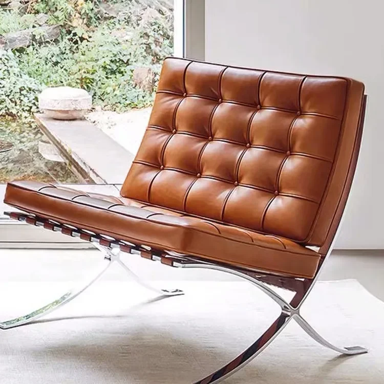 Vintage Barcelona Leather Armchair 2