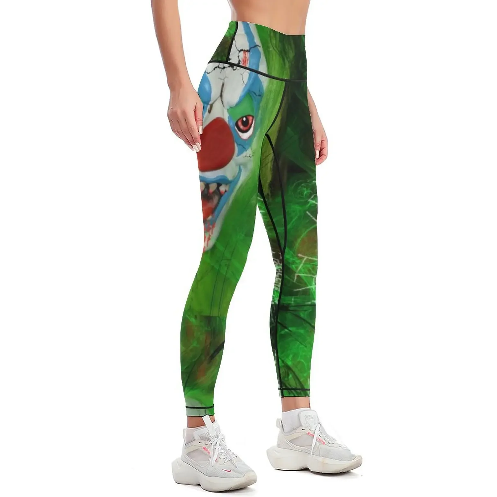 Evil Clown Leggings Women's high waist Jogger pants gym sportswear woman Legging sport Womens Leggings