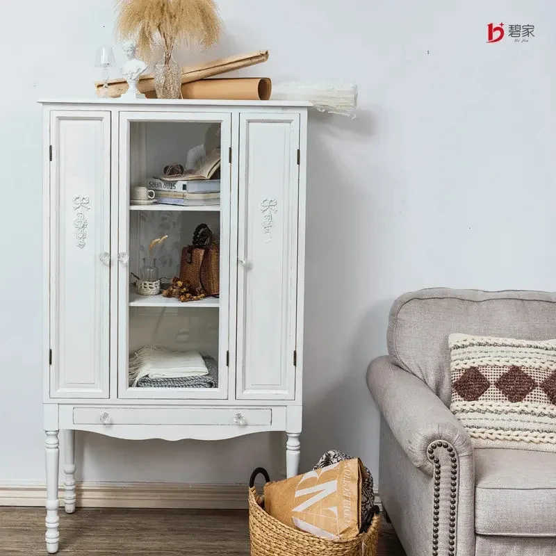 

French Elegant Idyllic Fresh Modern Entrance Cabinet Sideboard Storage Locker Y