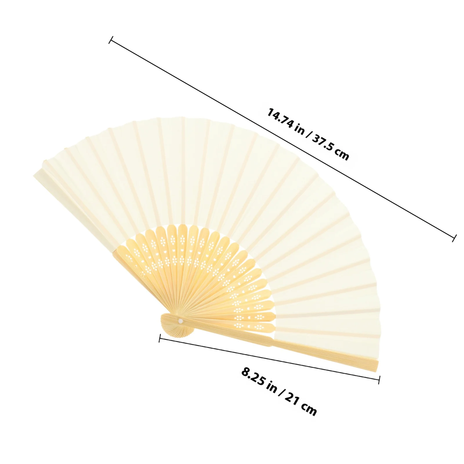 6Pcs Folding Hand Fan Chinese Style Vintage Fan for Wedding Guests Dance Party Prop Fans for Wedding Guests Hand Fans Bulk